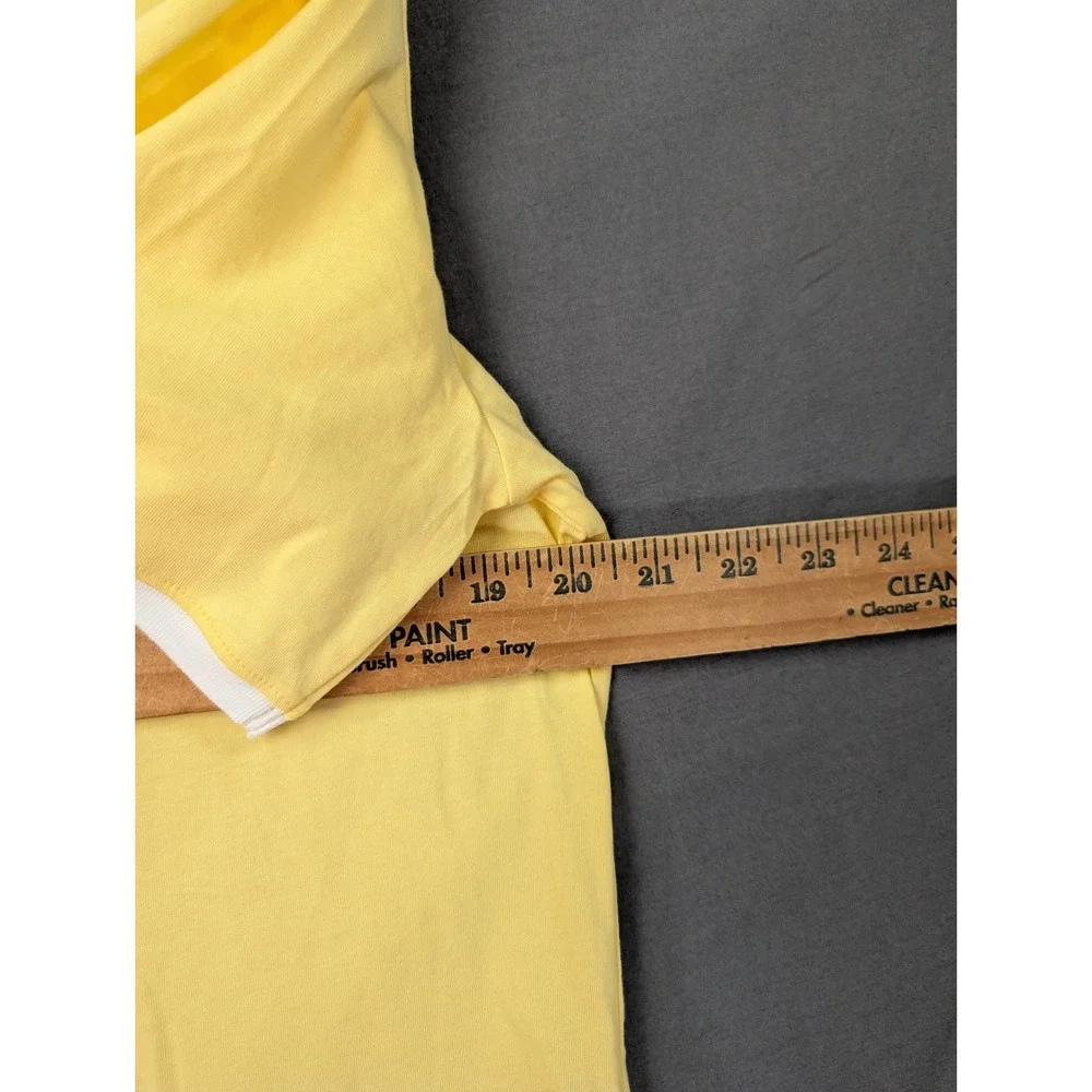 Tommy Hilfiger Mens Ringer T-Shirt Yellow Size Large